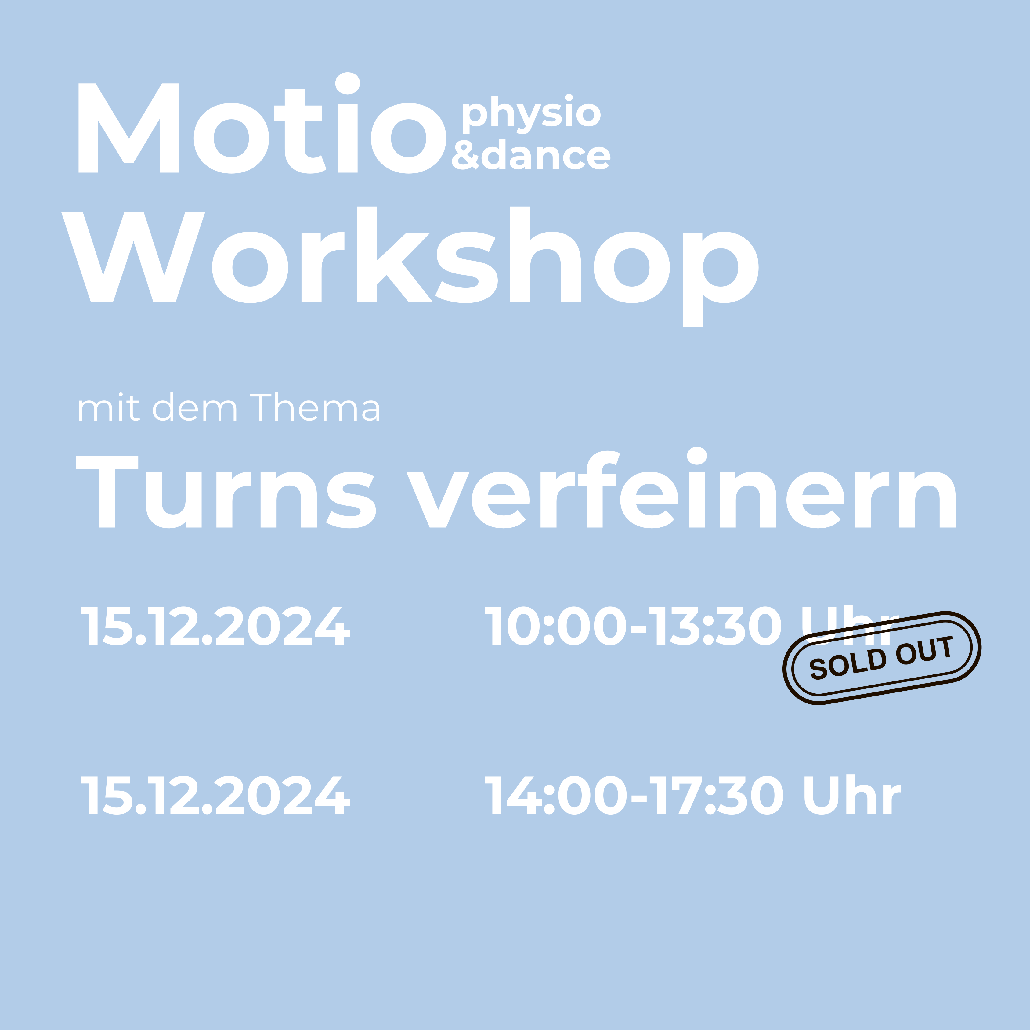 Motio Workshop Tuns verfeinern Uhrzeit Datum